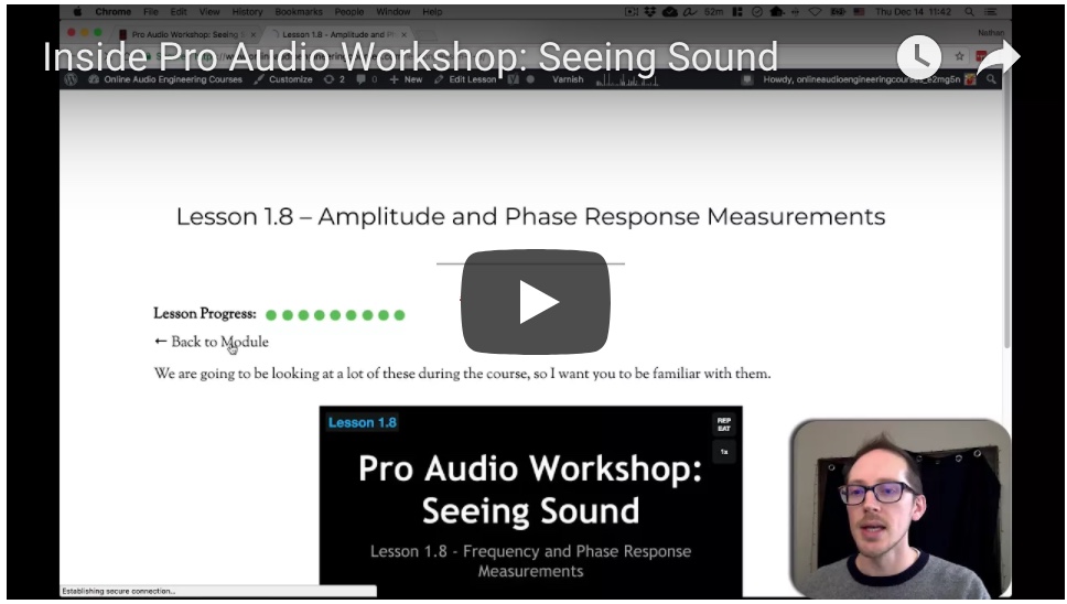 Inside Pro Audio Workshop: Seeing Sound
